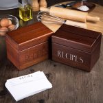 Apace Living Wooden Recipe Boxes