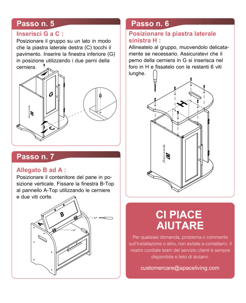 steps second italian